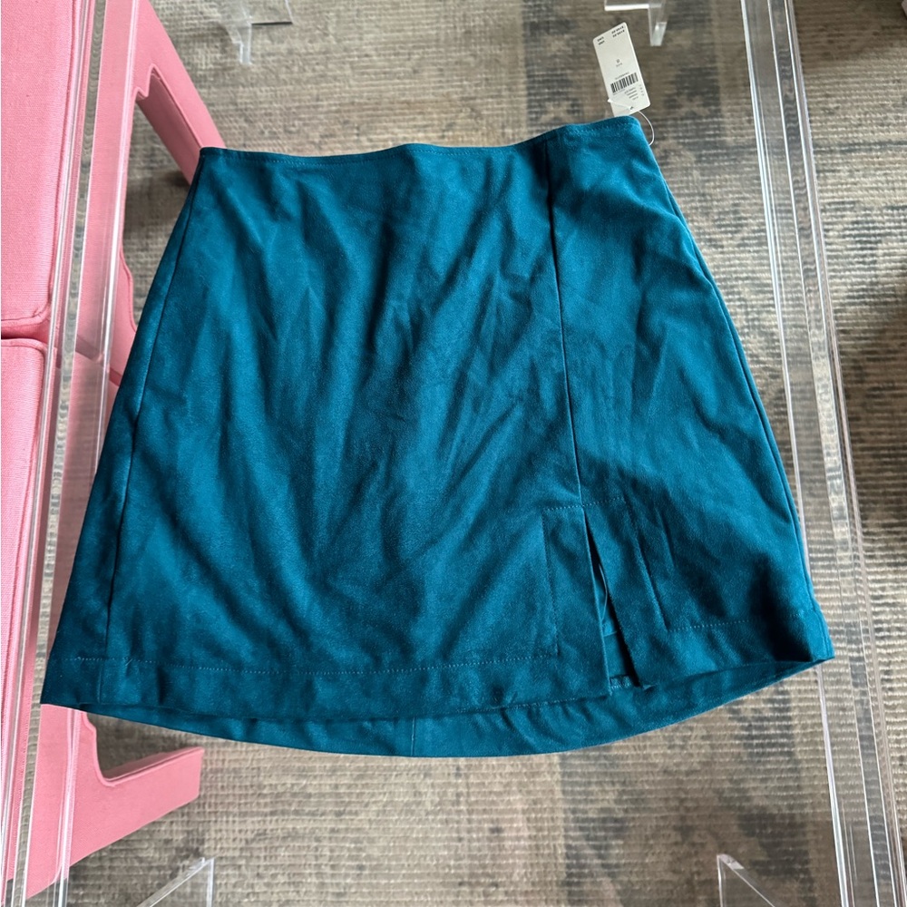 NWT Anthro Suede Skirt